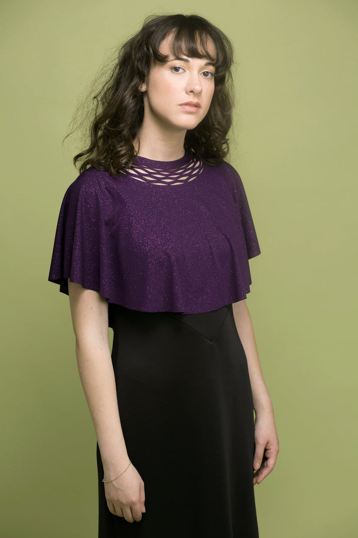 Sparkling purple top - top for the evening