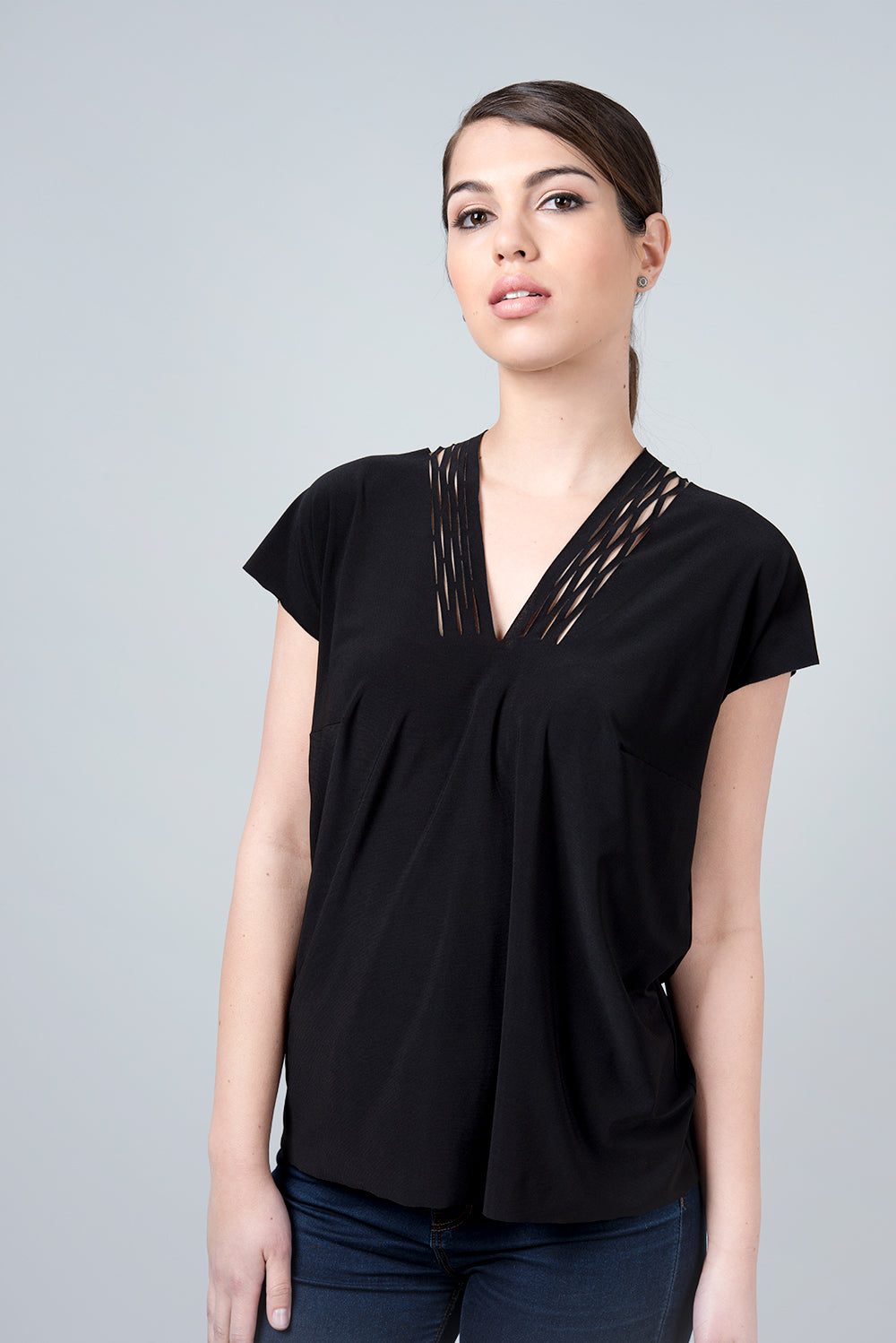 2 in 1 shirt - contact shirt - black beta shirt