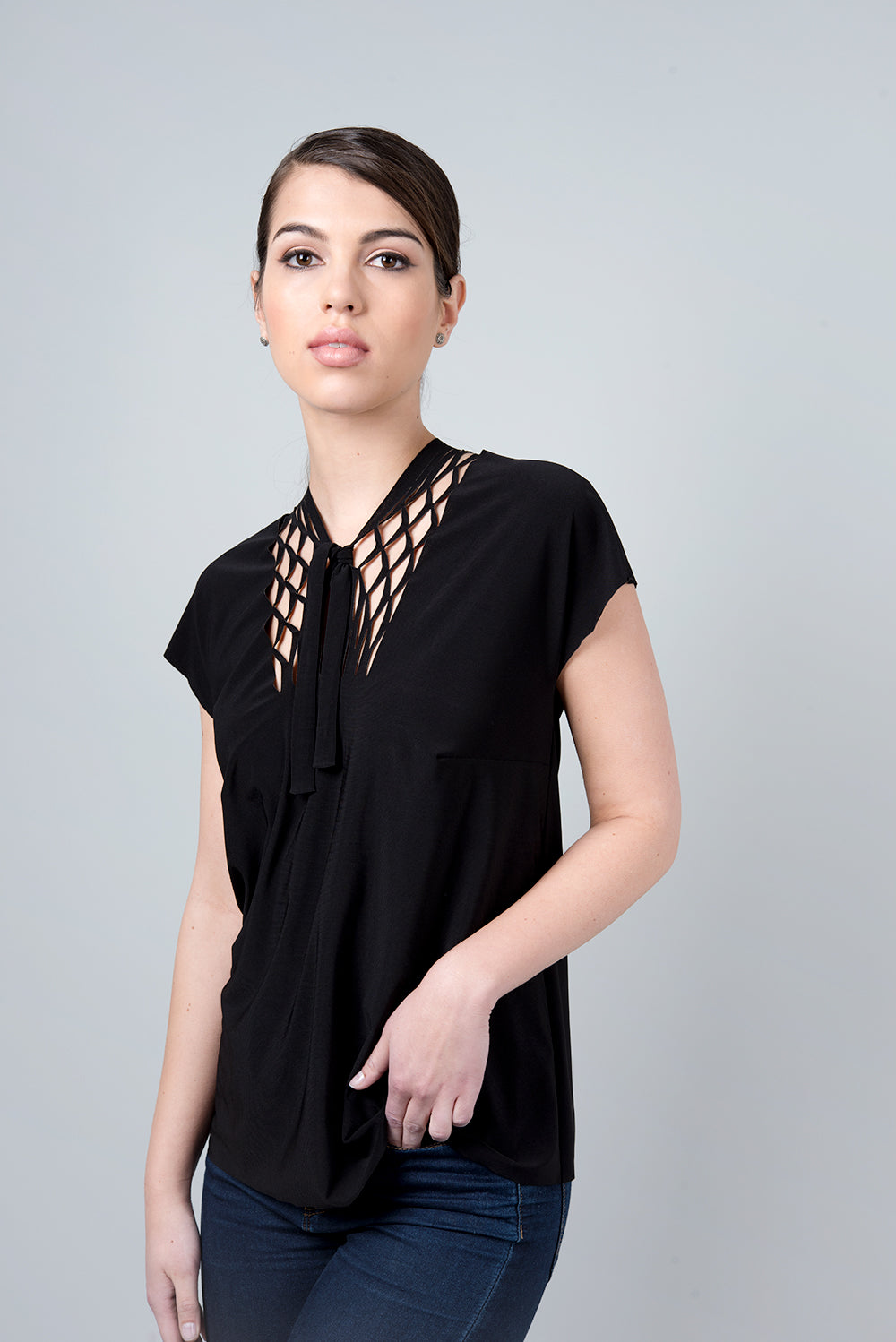 2 in 1 shirt - contact shirt - black beta shirt