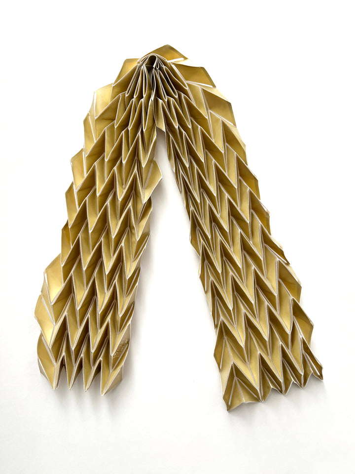 Gold Origami Neck Scarf