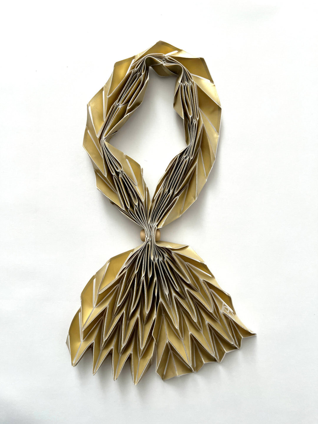 Gold Origami Neck Scarf