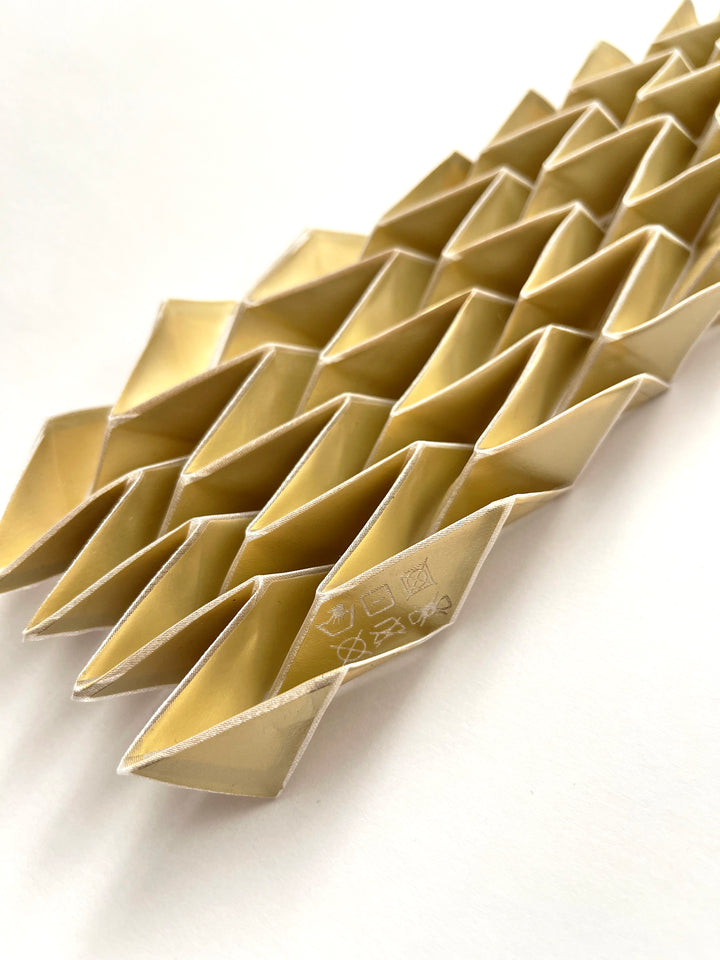 Gold Origami Neck Scarf