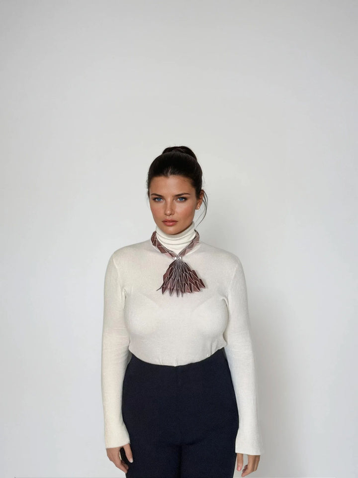 Rose Gold Origami Neck Scarf