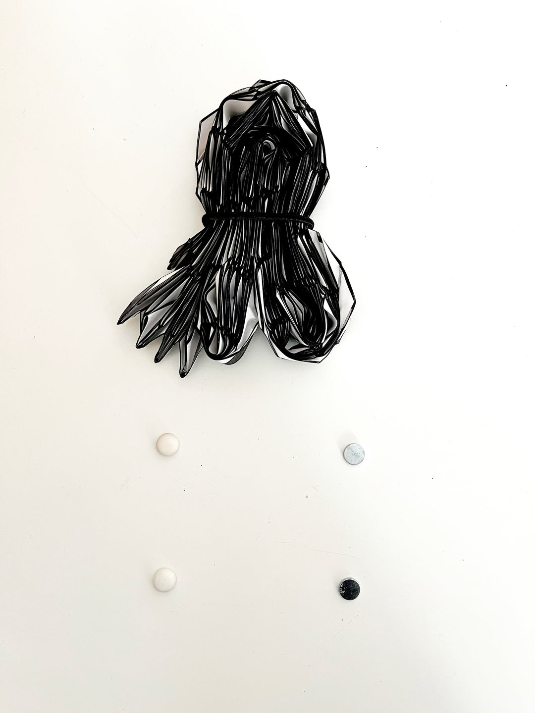 White Origami Neck Scarf