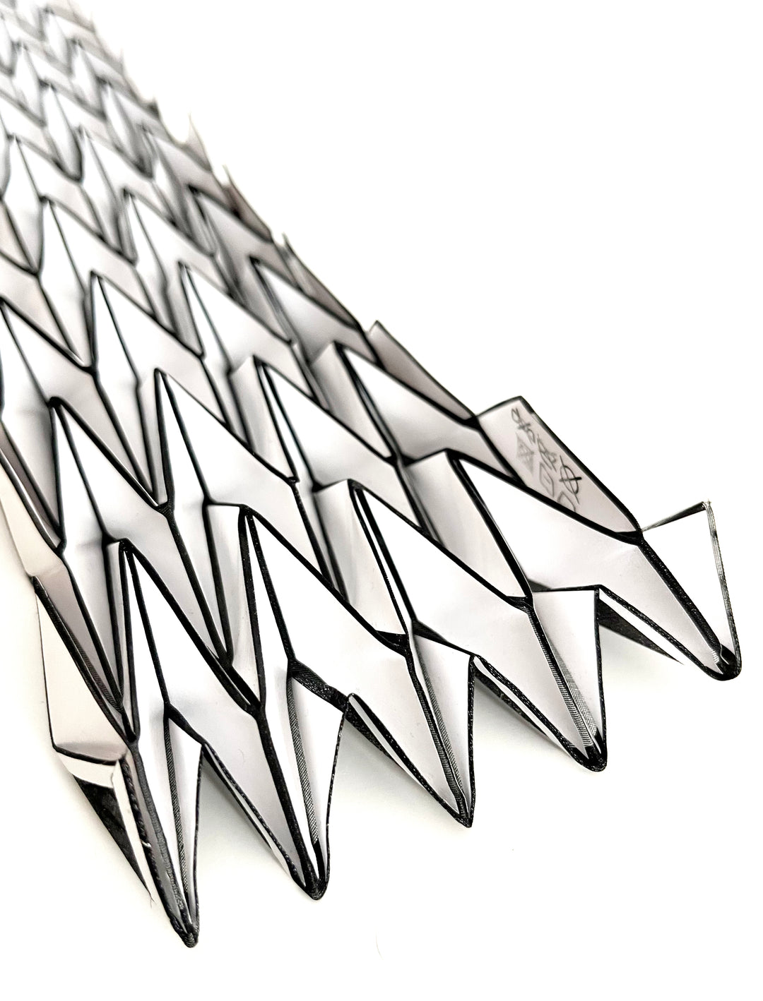 White Origami Neck Scarf