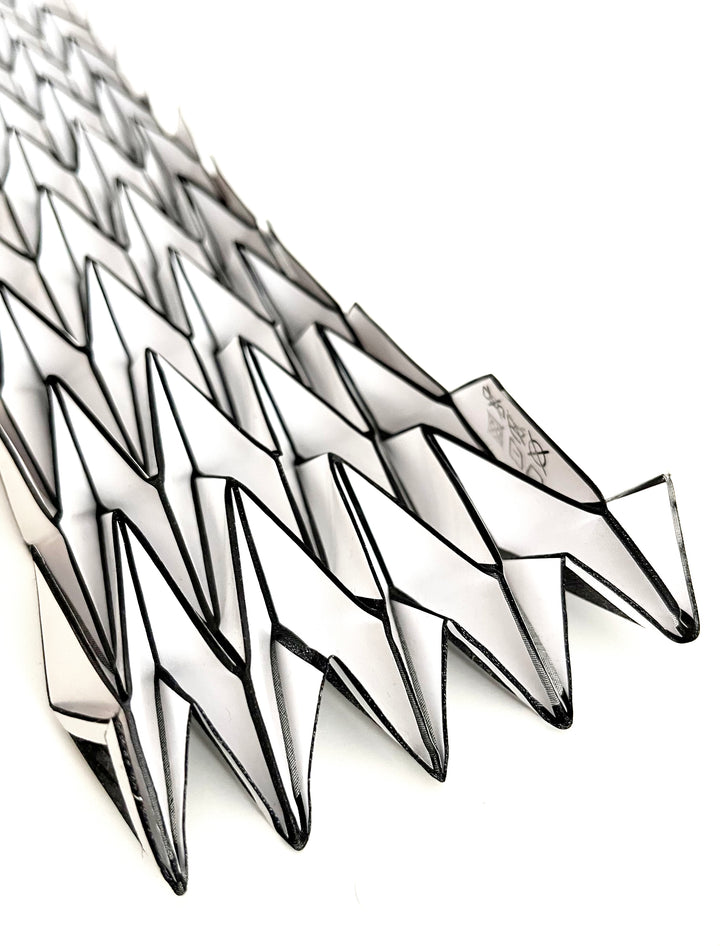 White Origami Neck Scarf