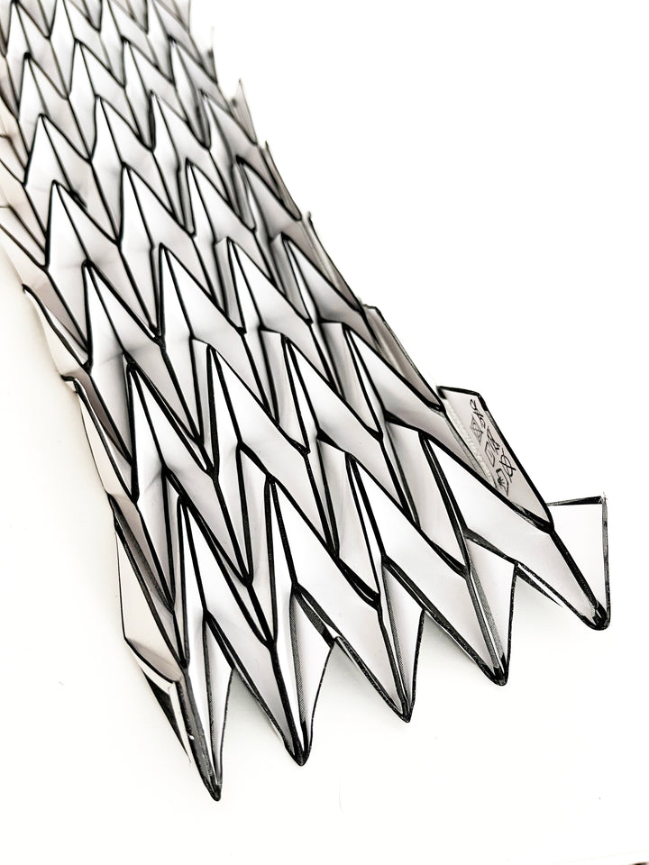 White Origami Neck Scarf