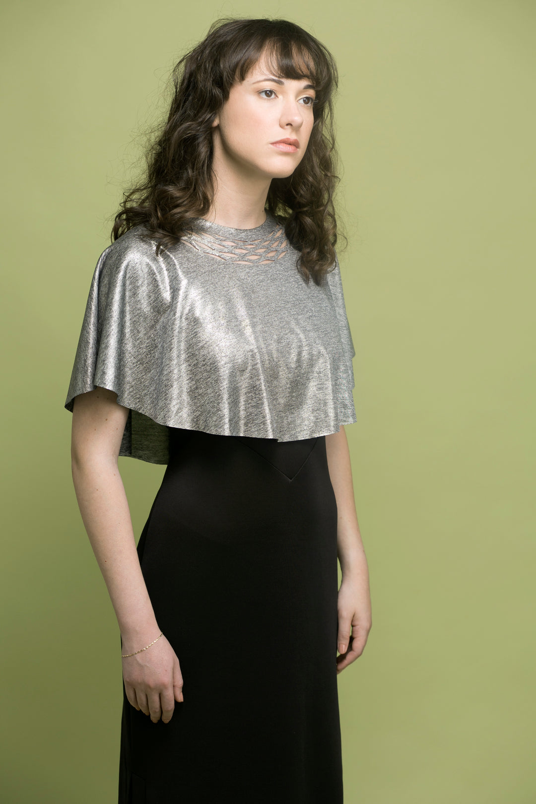 Sparkly top for the event with a chain trim