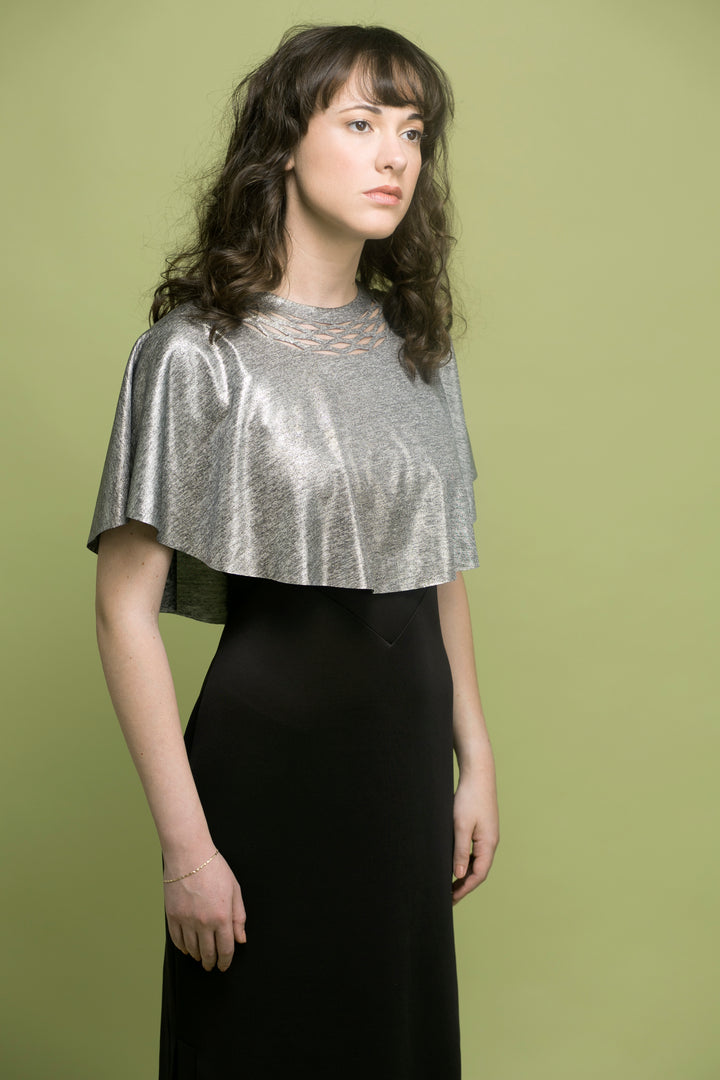 Sparkly top for the event with a chain trim