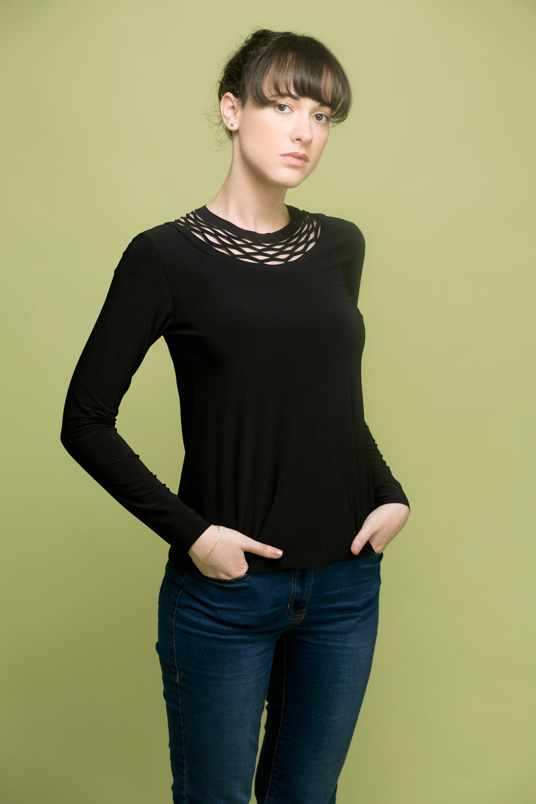 Theta long sleeve shirt - long chain shirt