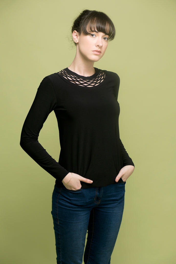 Theta long sleeve shirt - long chain shirt