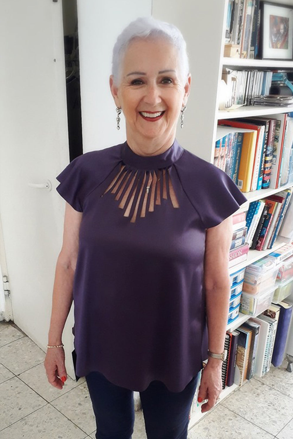 Collar shirt - Purple Omicron shirt