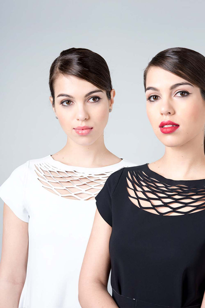 Double sided black and white dress - Omega inside out dress