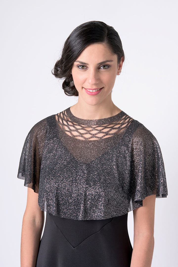 Sparkly top for the event with a chain trim