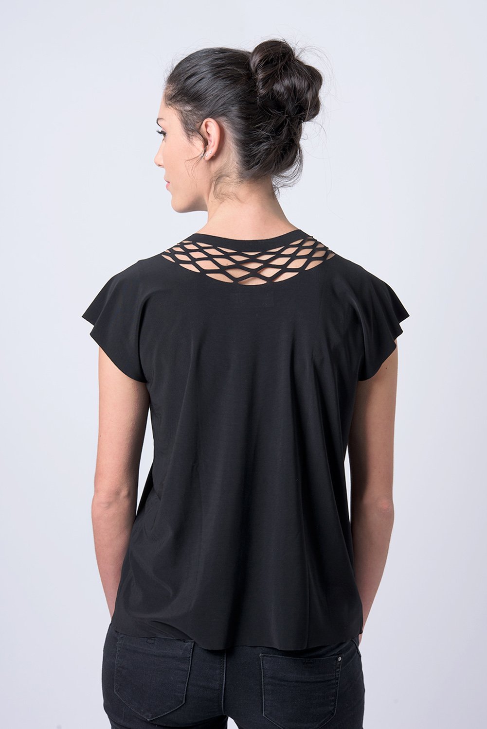 Short sleeve chain shirt - light blue shirt