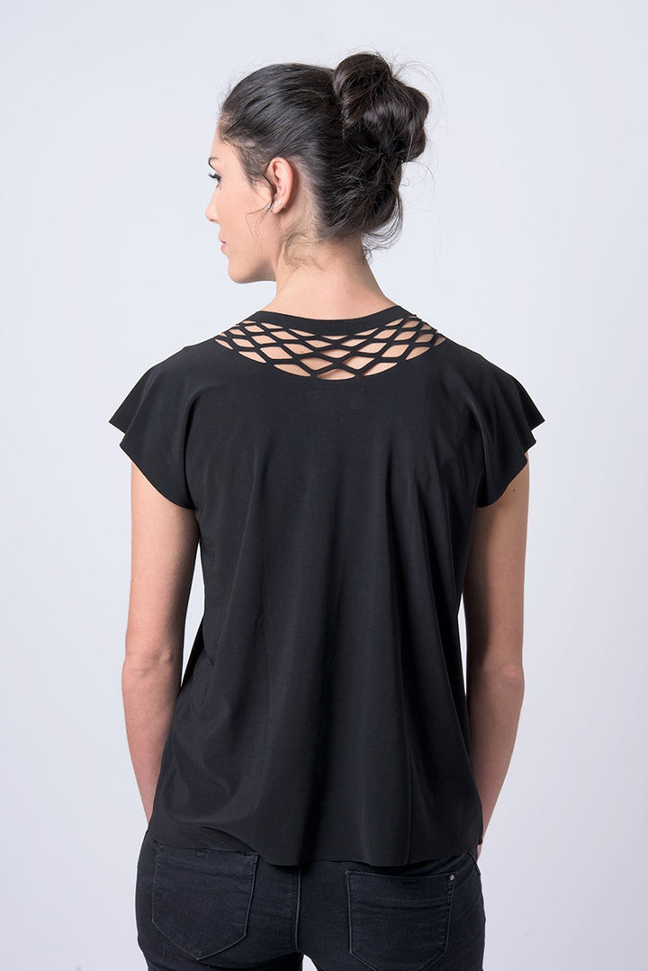 Short sleeve chain shirt - light blue shirt