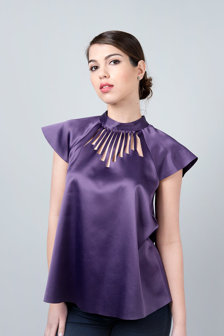 Collar shirt - Purple Omicron shirt