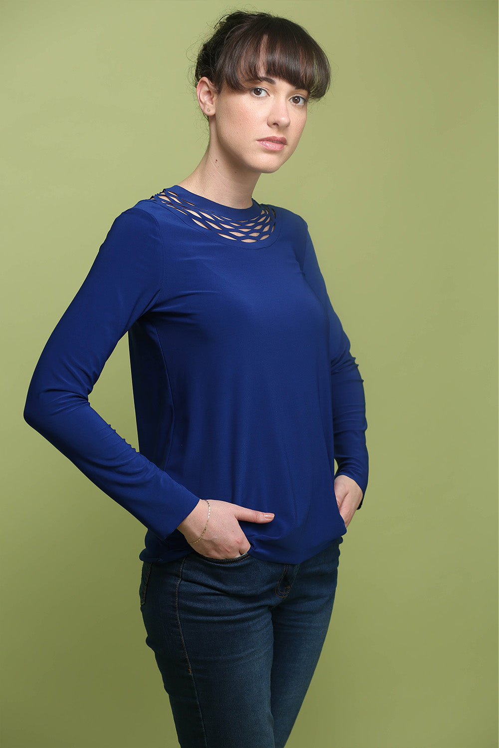 Theta long sleeve shirt - long chain shirt