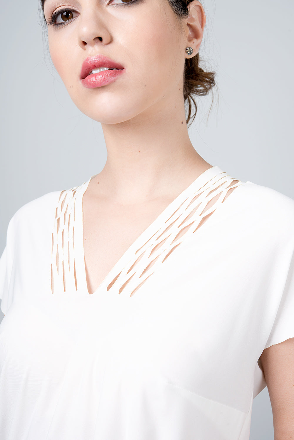 2 in 1 shirt - contact shirt - white beta shirt
