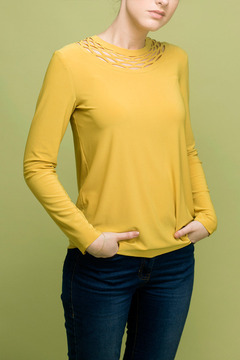 Theta long sleeve shirt - long chain shirt
