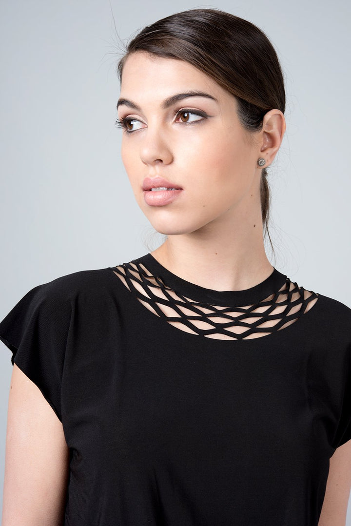 Short sleeve chain shirt - light blue shirt