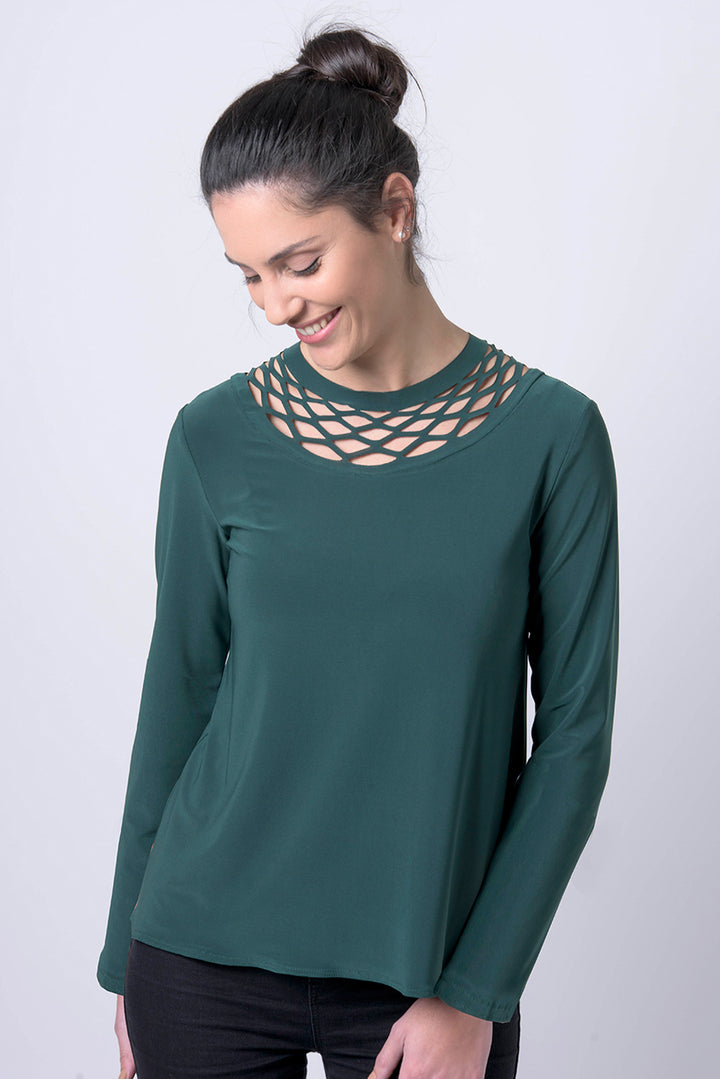 Theta long sleeve shirt - long chain shirt