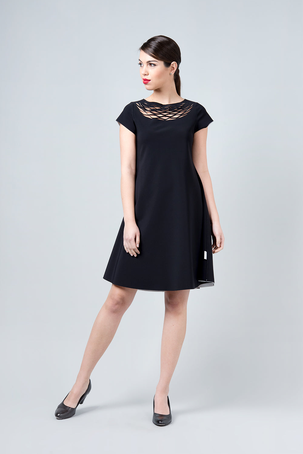 Double sided black and white dress - Omega inside out dress