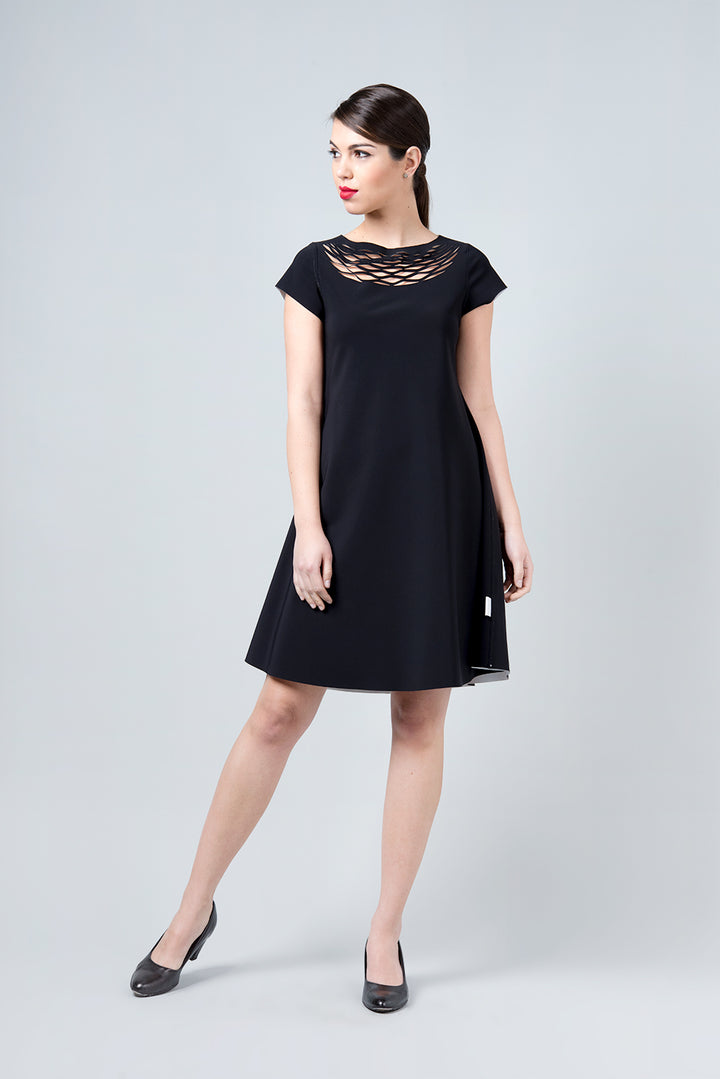 Double sided black and white dress - Omega inside out dress