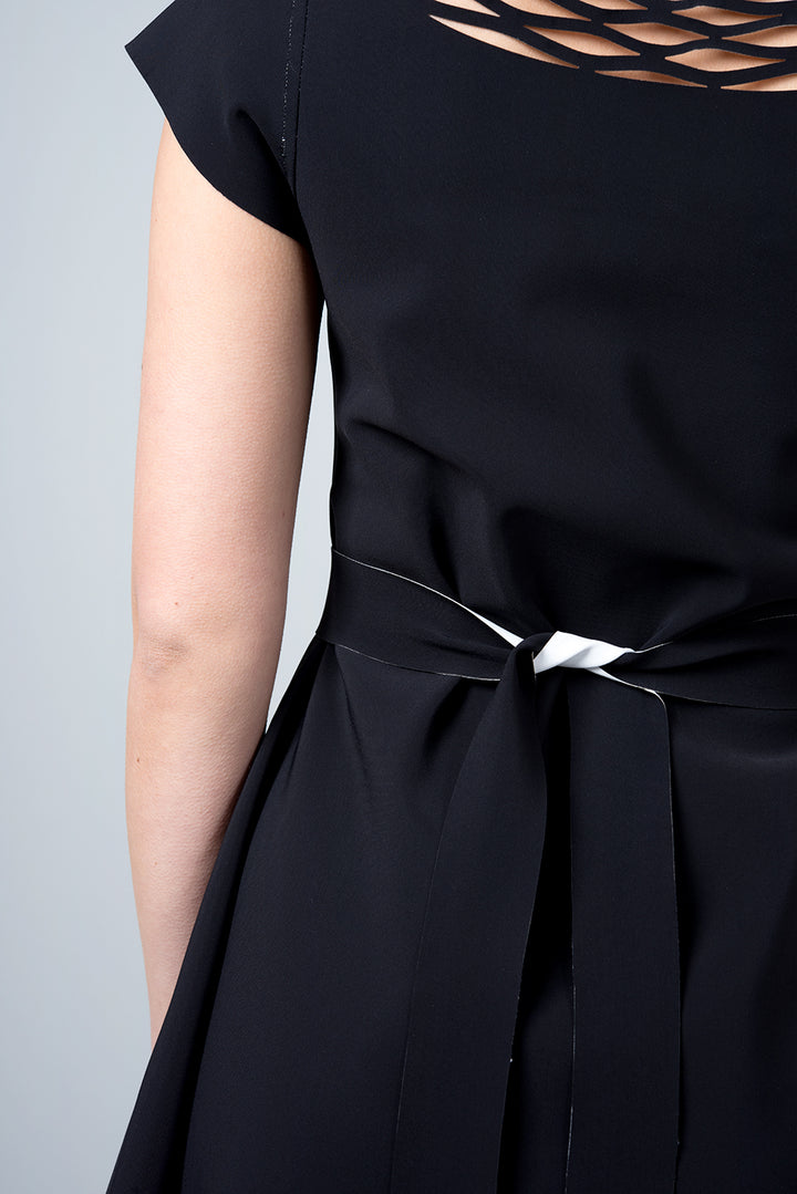 Double sided black and white dress - Omega inside out dress