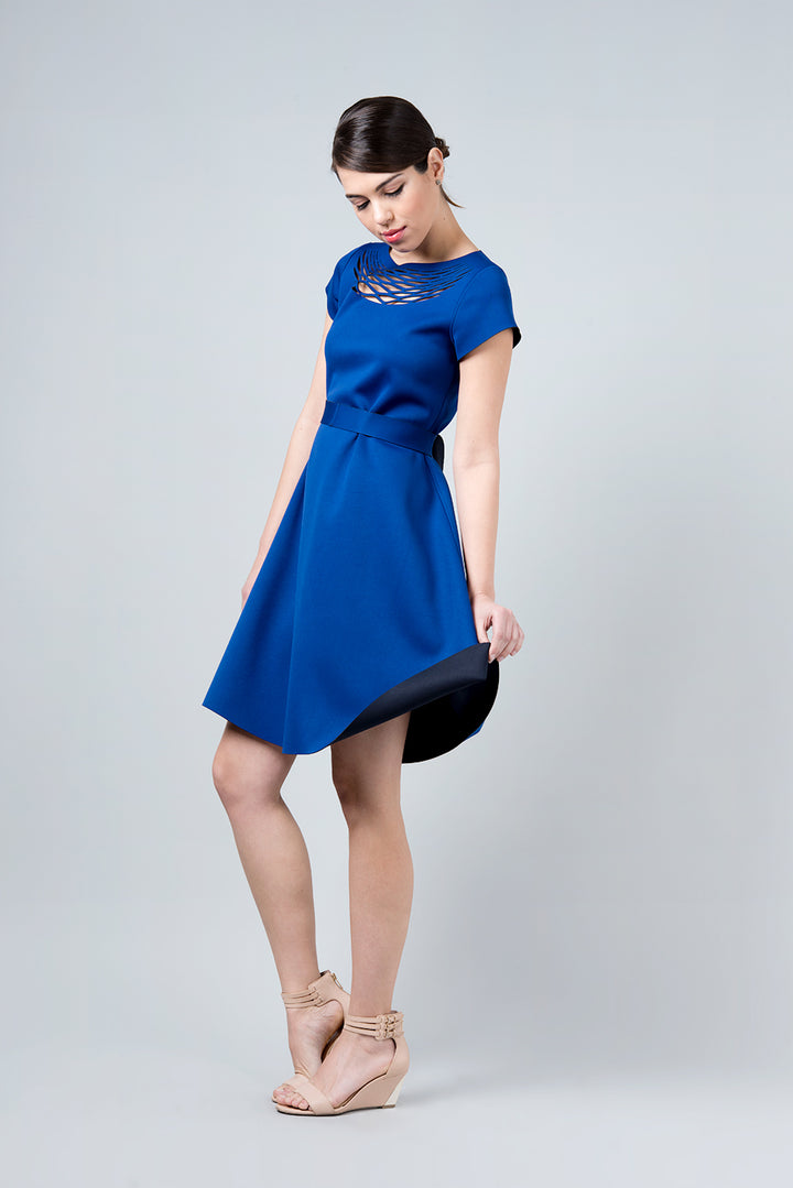 Double sided blue and navy dress - Omega I/O dress