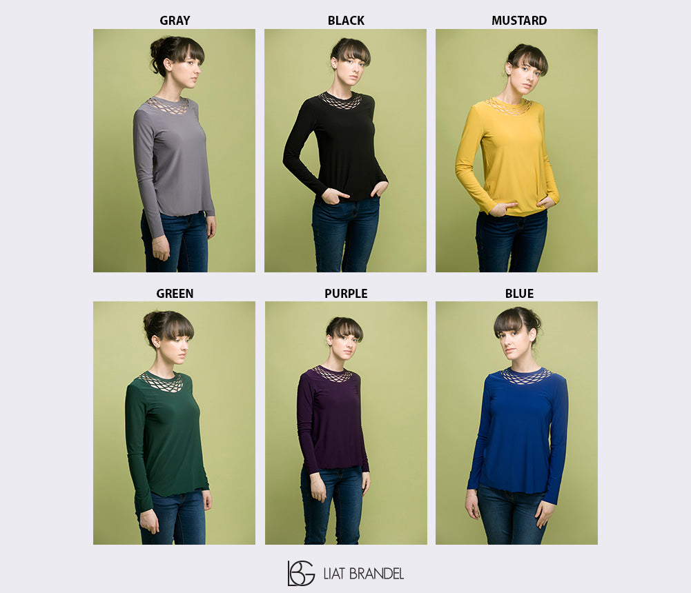 Theta long sleeve shirt - long chain shirt
