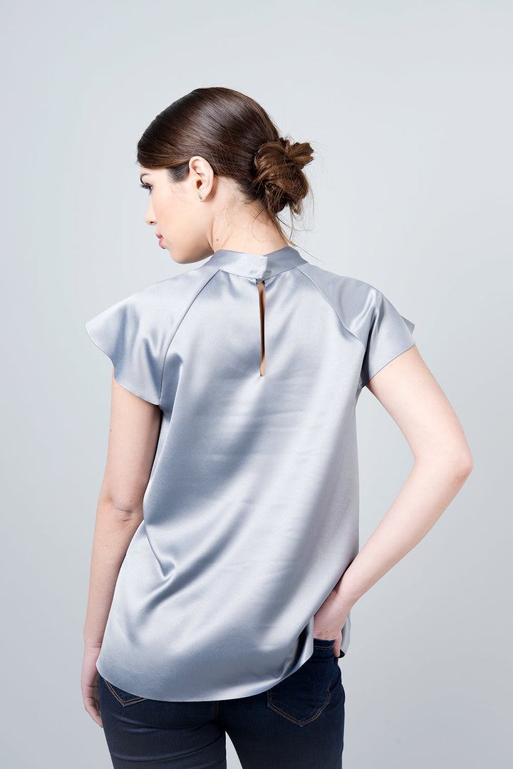 Collar shirt - Omicron silver shirt