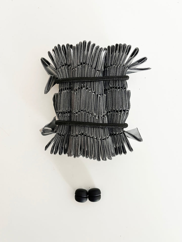 Silver Origami Handcrafted Statement Textile Necklace