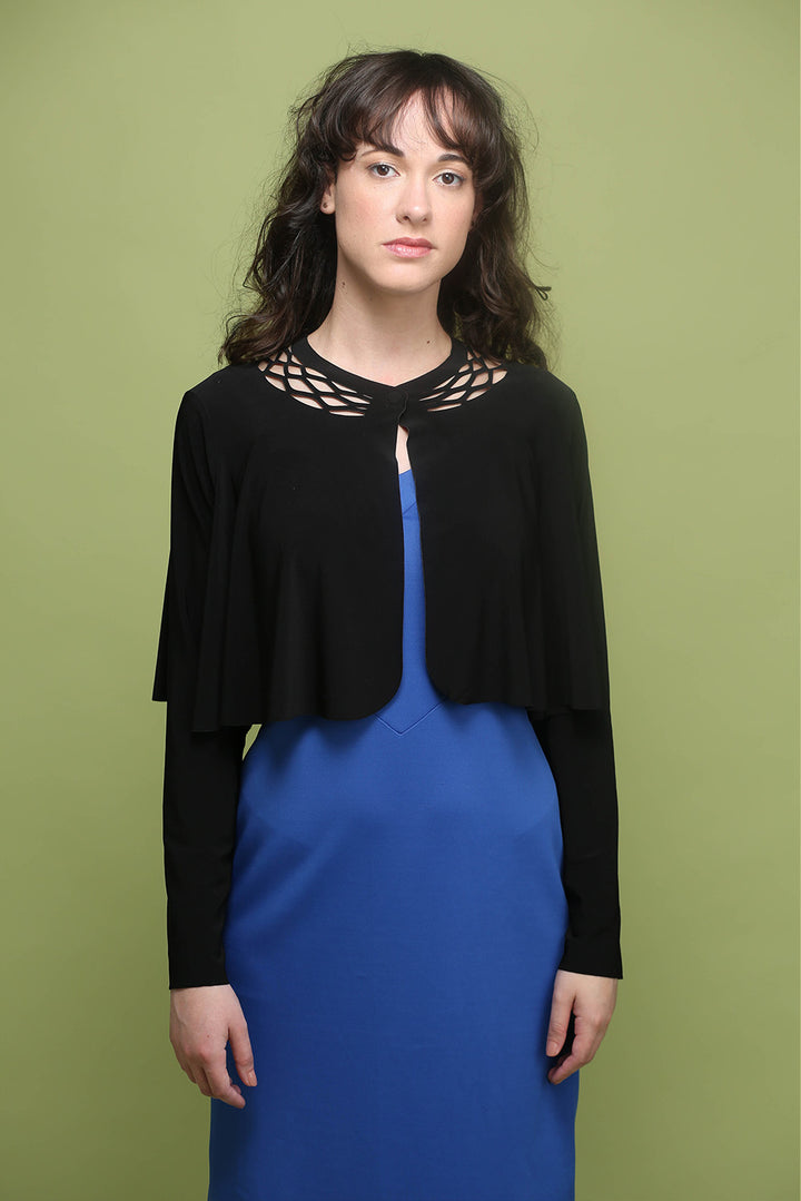 Top with sleeve - black top for women